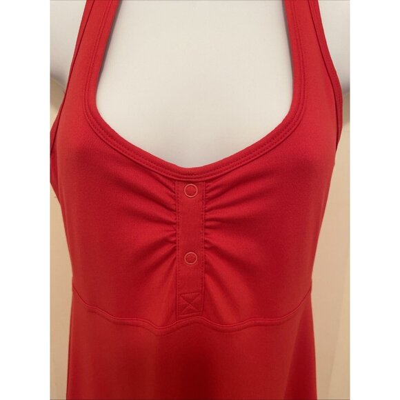 The‎ North Face Women's Coral Athletic Sport Dress size S With Zip Pocket & Bar - Picture 1 of 16